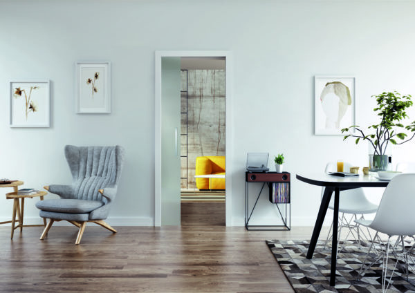 CAVIS satiniert Glas Griffleiste