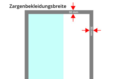 Stahlzarge 30 Glas