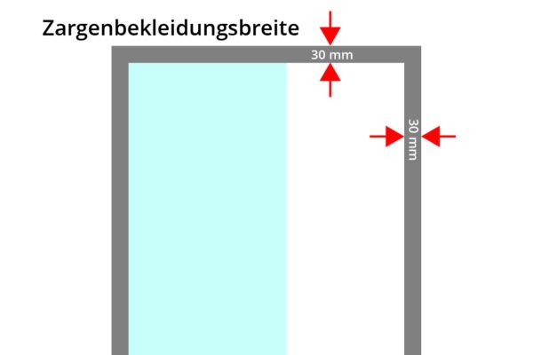 Stahlzarge 30 Glas
